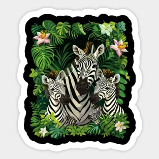 Zebra Hierarchical Herds Sticker